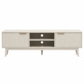 Mueble para TV de MDF con Puertas y Estantes 150 cm