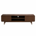 Mueble para TV de Madera de Nogal con Puertas Corredizas 150x40x50 cm