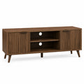 Mueble de TV de Madera de Nogal Marrón 120x35x50 cm