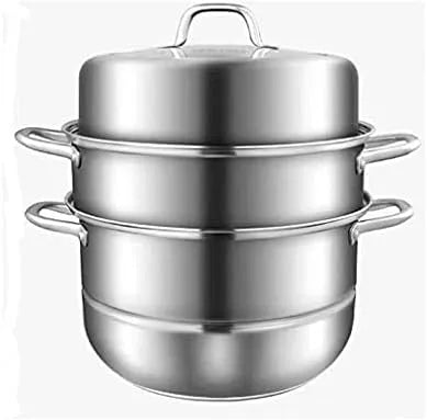 CAFIEDR Fogão de vapor de aço inoxidável, alta capacidade para alimentos saudáveis
