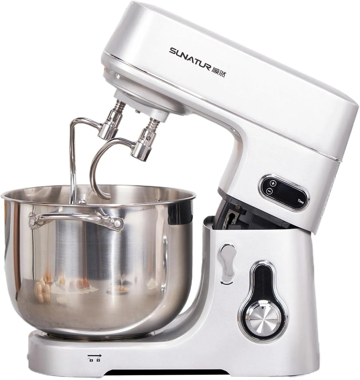 Sunatur silencioso de robô de mistura 10 L, 1000 W, Metal Sólido, Lâmina dupla, Temporizador Inteligente, Ecrã HD, 6 velocidades ajustáveis