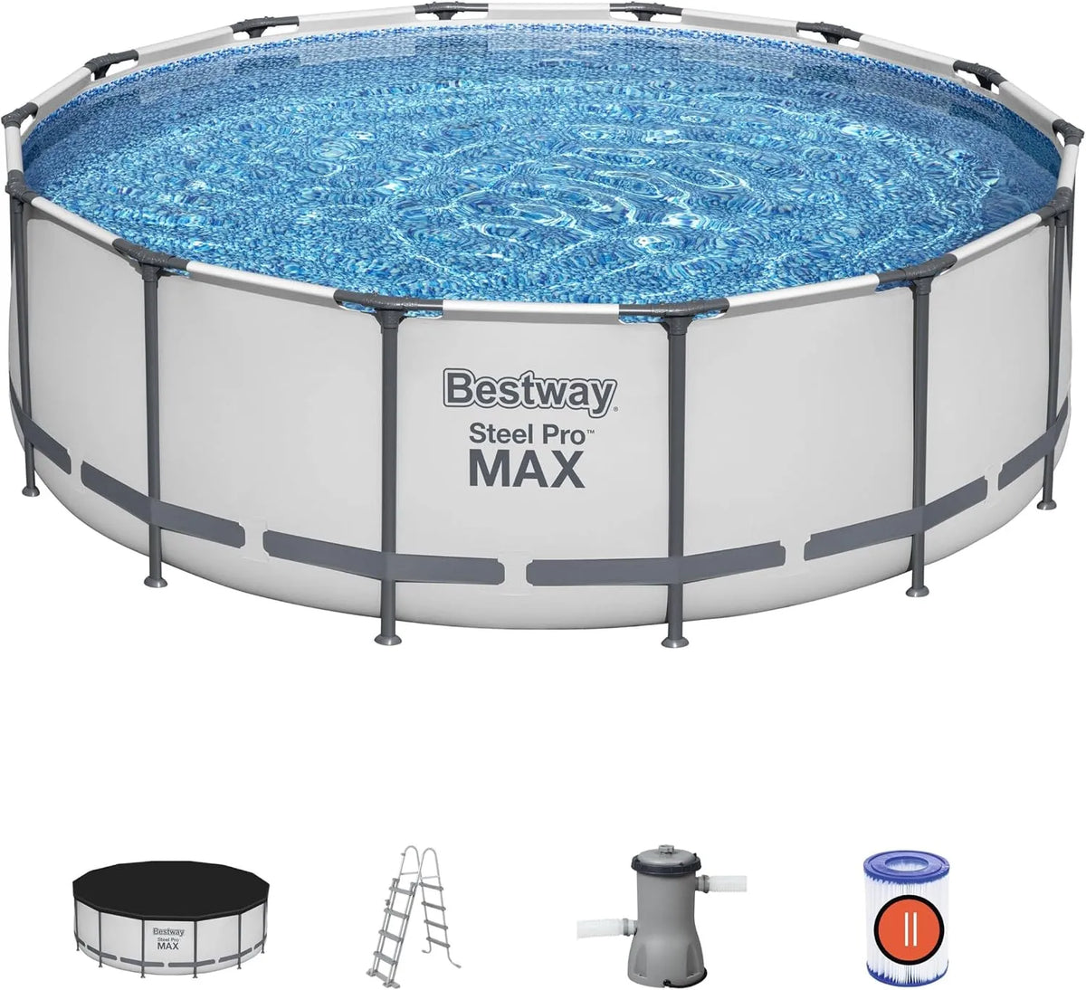 Bestway Conjunto de piscina de aço Pro MaxTM 4,27m x 1,22m