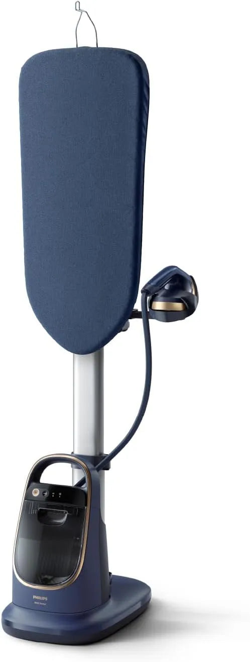 Philips Ferro para Cruzar Série Tudo-Em-Um 8500 - Bares de 6.5 Vapor, Placa Multi-Angle, Temperatura Optimale, Reservatório 1.2 L, Eliminação de Bactérias, Azul Escuro (AIS8530/20)