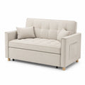 Sofá cama dos plazas lino beige