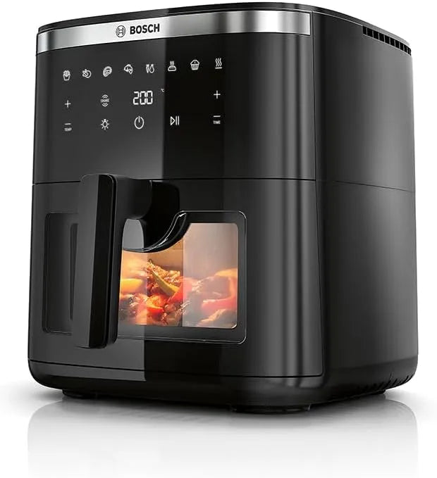 Bosch Air Frymaker Series 6 XXL, 7.2 L, 7 Programas, Cozinhar rápido, Iluminação Integrada, Preto