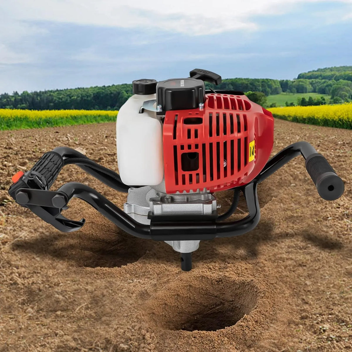 DaiJiubu Perfuração de Terra Termal 52CC - Para Cercas e Jardins - Ferramenta Portátil com Motor de 2 Tempos