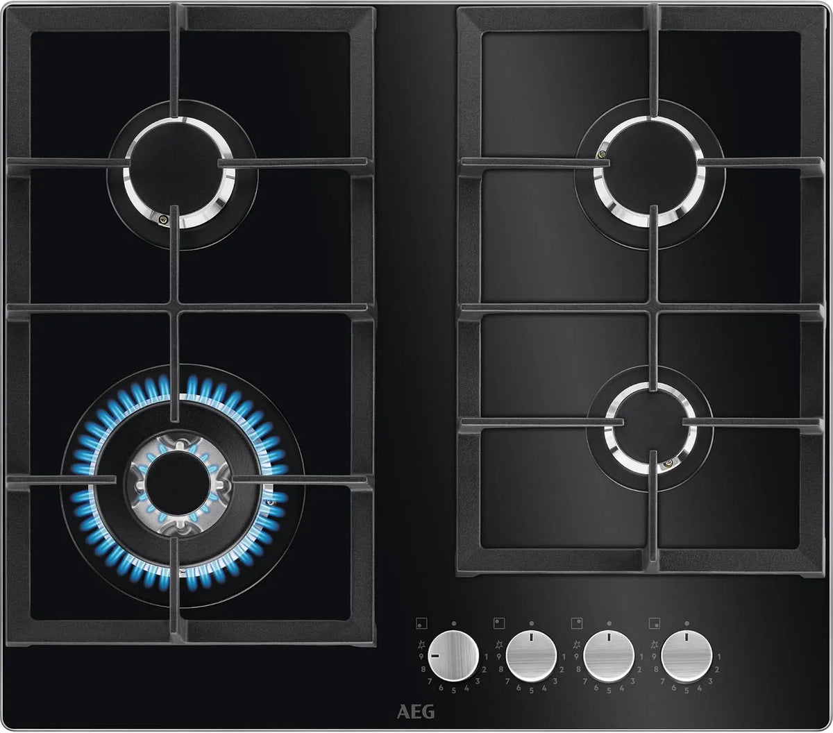 Placa de cozinha a gás em vidro série AEG 6000